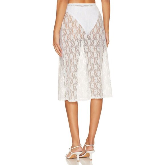 Bella Venice The Lucy Skirt in White - Picture 3 of 5